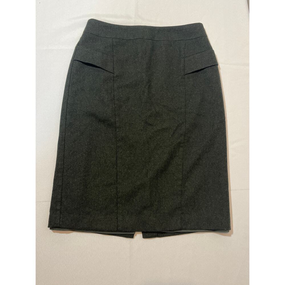 Chic & Professional Ann Taylor Wool Blend Pencil Skirt Women’s Size 2 Dark Gray